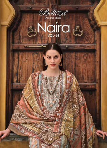 Naira Vol 63 By Belliza Printed Cotton Dress Material Wholesale Clothing Suppliers In India
